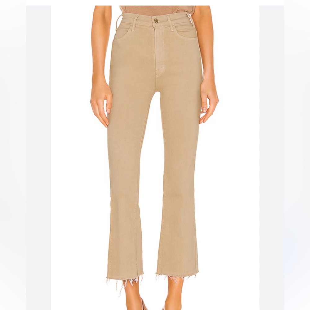 MOTHER Tan Flare Jeans